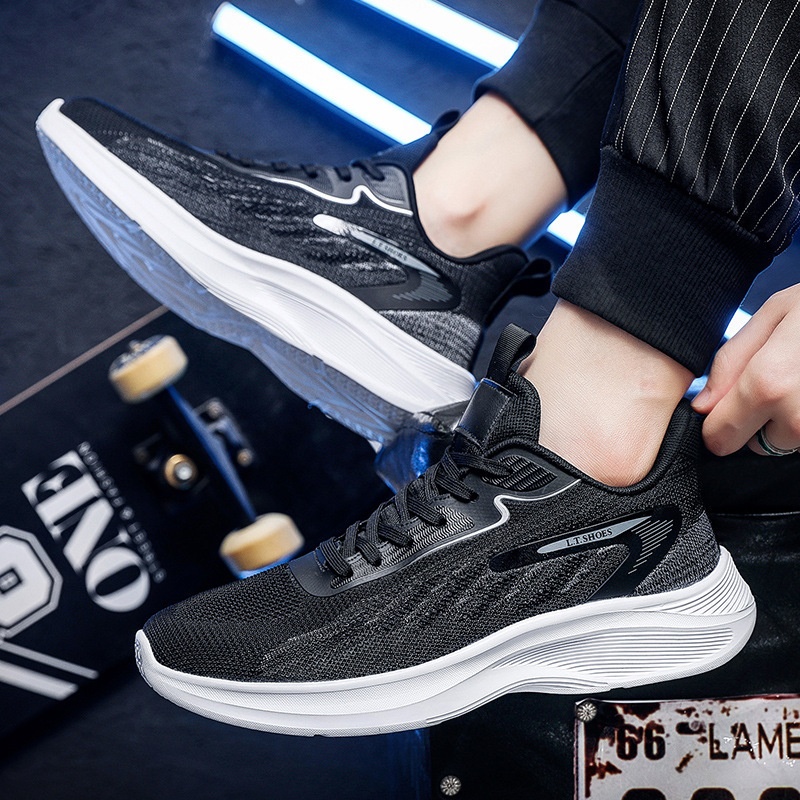 Zees Otoño Invierno Talla Grande 50 Running Deportes Hombres Comercio Exterior Rebote Fitness Absorción de Impactos Zapatos Casuales Jinjiang_voghion.com