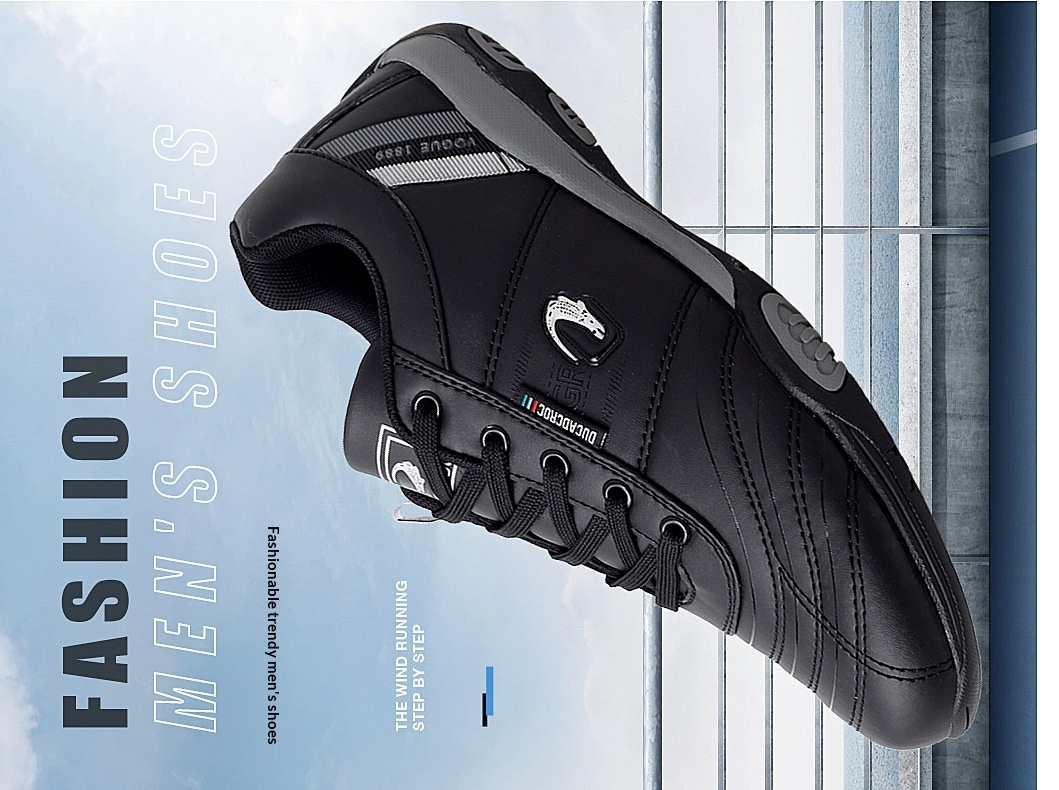 Zees Summer Casual Sports Men's Fashion Lightweight Breathable Golf White Shoes Large Size Rubber Sole Soft Leather Surface_voghion.com