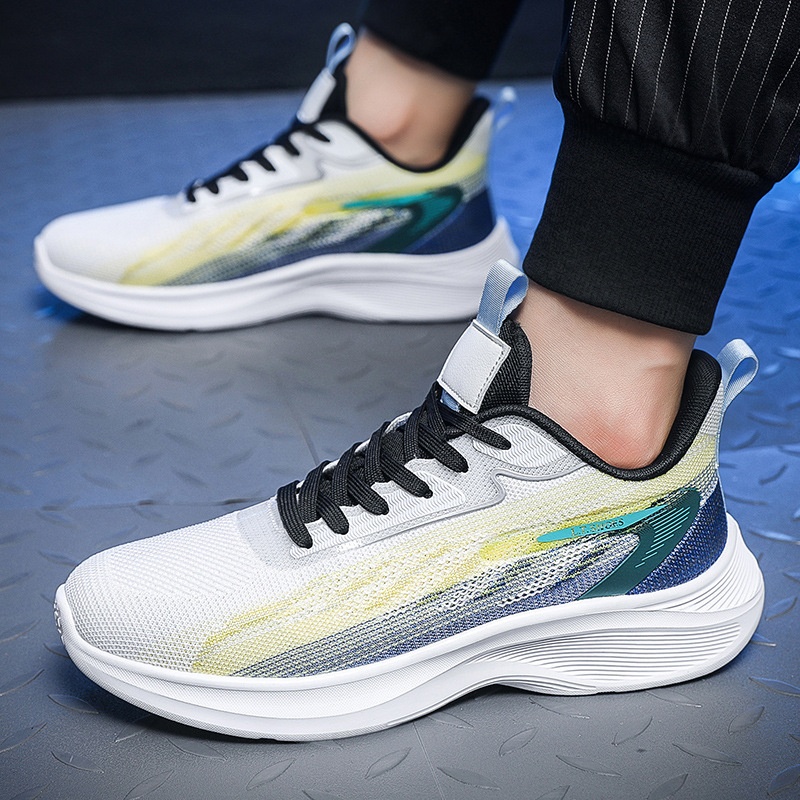 Zees Otoño Invierno Talla Grande 50 Running Deportes Hombres Comercio Exterior Rebote Fitness Absorción de Impactos Zapatos Casuales Jinjiang_voghion.com