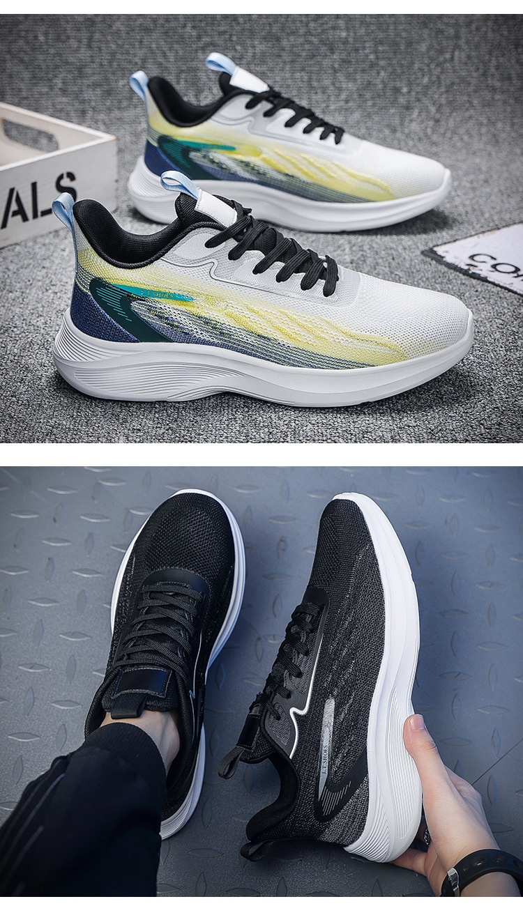 Zees Otoño Invierno Talla Grande 50 Running Deportes Hombres Comercio Exterior Rebote Fitness Absorción de Impactos Zapatos Casuales Jinjiang_voghion.com