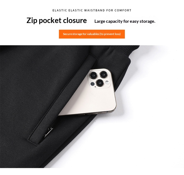 Pantaloni sportivi casual da uomo in puro cotone, nuovi pantaloni della tuta larghi e dritti, taglie forti, primavera e autunno 2025_voghion.com