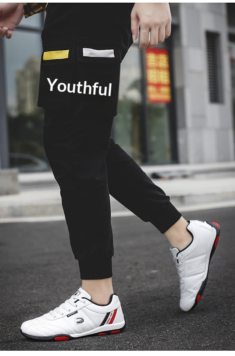 Zees Summer Casual Sports Men's Fashion Lightweight Breathable Golf White Shoes Large Size Rubber Sole Soft Leather Surface_voghion.com