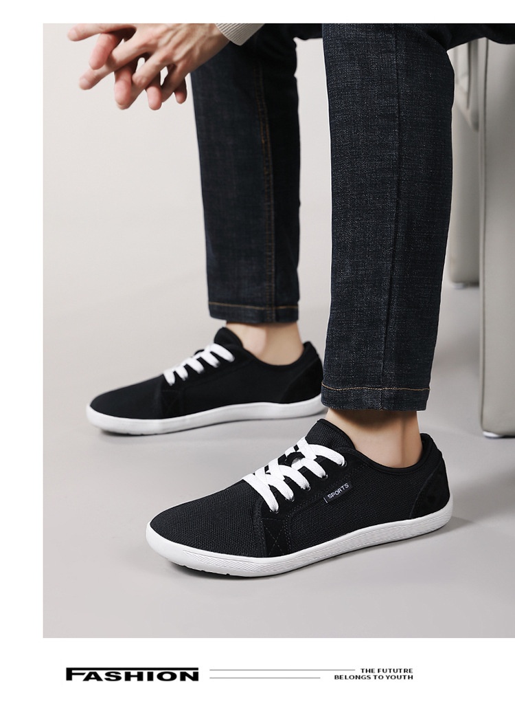 Zees Herren Barfußschuhe mit breiter Leiste, große Größen, flache Null-Sprengung, Sport- und Indoor-Fitnessschuhe_voghion.com