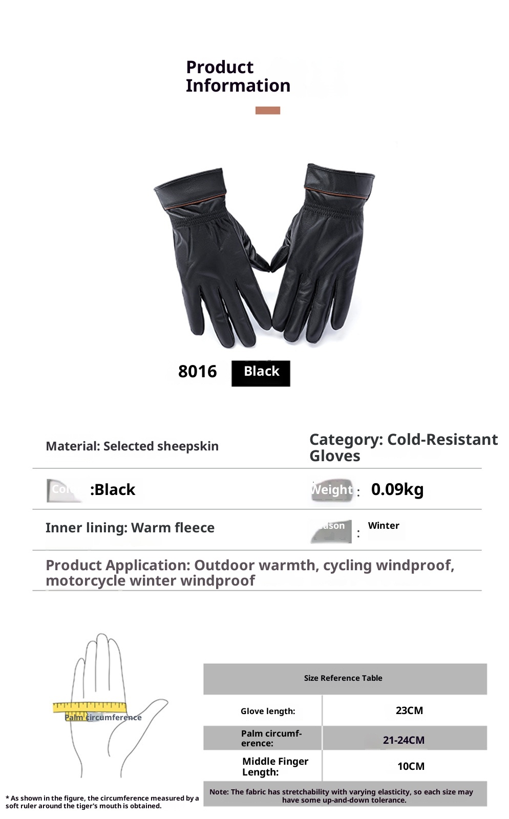 boy Boy Boy For Women And Men Winter Korean Solid Color Pattern Warm Fleece Thickened Waterproof Cold-Proof Fingered Cycling Ski_voghion.com