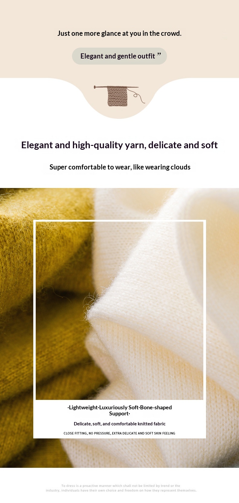 ChicShe ChicShe Spring And Autumn Turtleneck Women's Base Shirt Loose Wool Blend Short Inner Wear Half Sleeve Knitted Thin Sweater_voghion.com