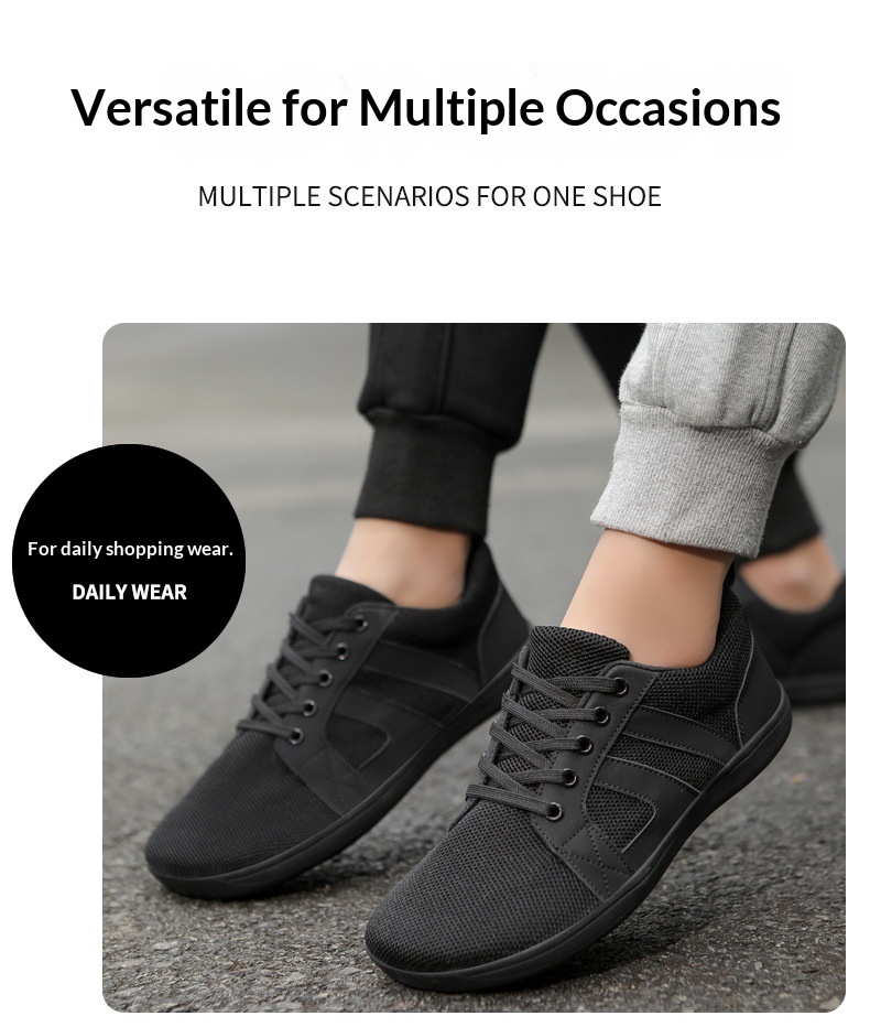 Zees Wide Toe Spring New Men And Women Comfortable Walking Breathable Soft Sole Couple Fly Knit Flat Foot Casual Sports Shoes_voghion.com