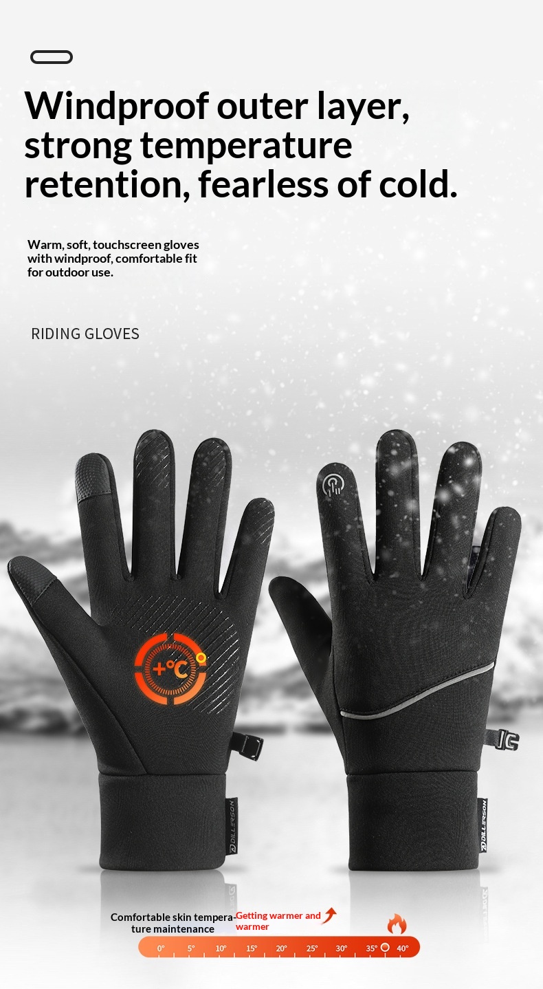 boy Herren Winter Outdoor Sport Touchscreen Handschuhe Damen Laufen Radfahren Wandern Warmes Fleece Wasserdicht Rutschfest Y-15_voghion.com