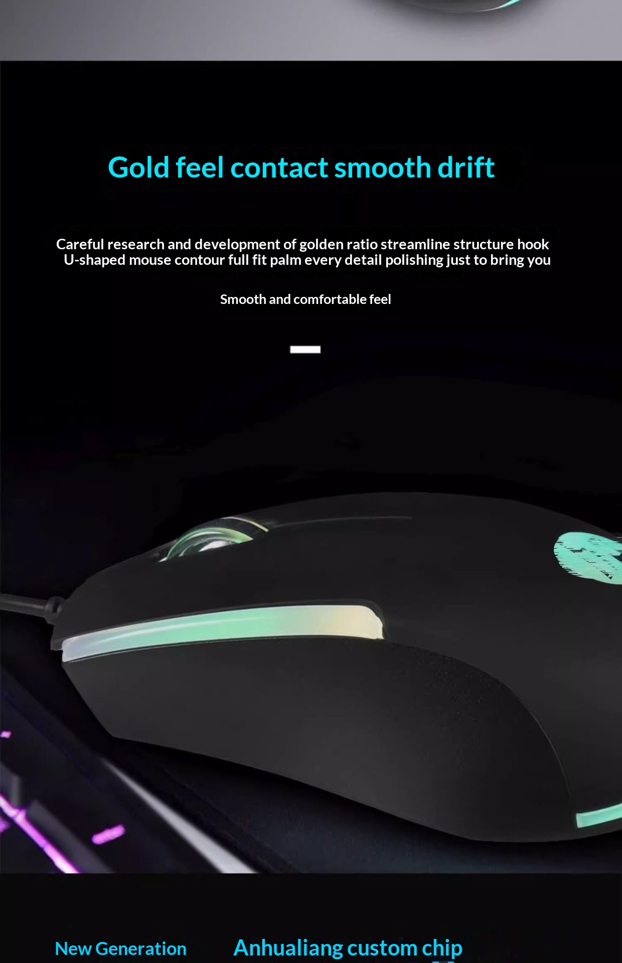 Digitex Digitex M160 Mouse cablato Tastiera luminosa RGB per laptop Desktop Universale Business Gaming Office Disponibile all'ingrosso_voghion.com