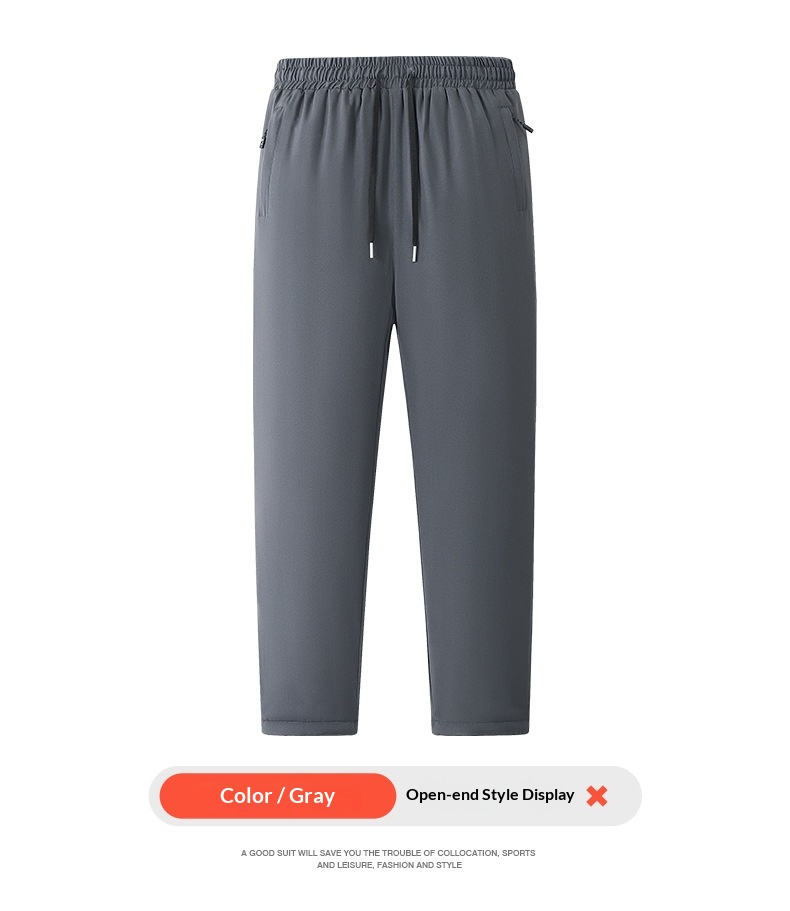 Pantaloni da jogging sportivi lunghi da uomo, spessi e caldi, foderati in pile, nuovi, autunnali e invernali, in cotone_voghion.com