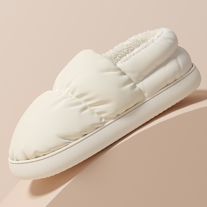 Zees Zees Su Geçirmez Kadın Kaz Tüyü Ayakkabılar, Sonbahar ve Kış, Kapalı Topuk, Kalın Taban, Hamile Ayakkabıları, Sıcak, Kaymaz Pamuk_voghion.com