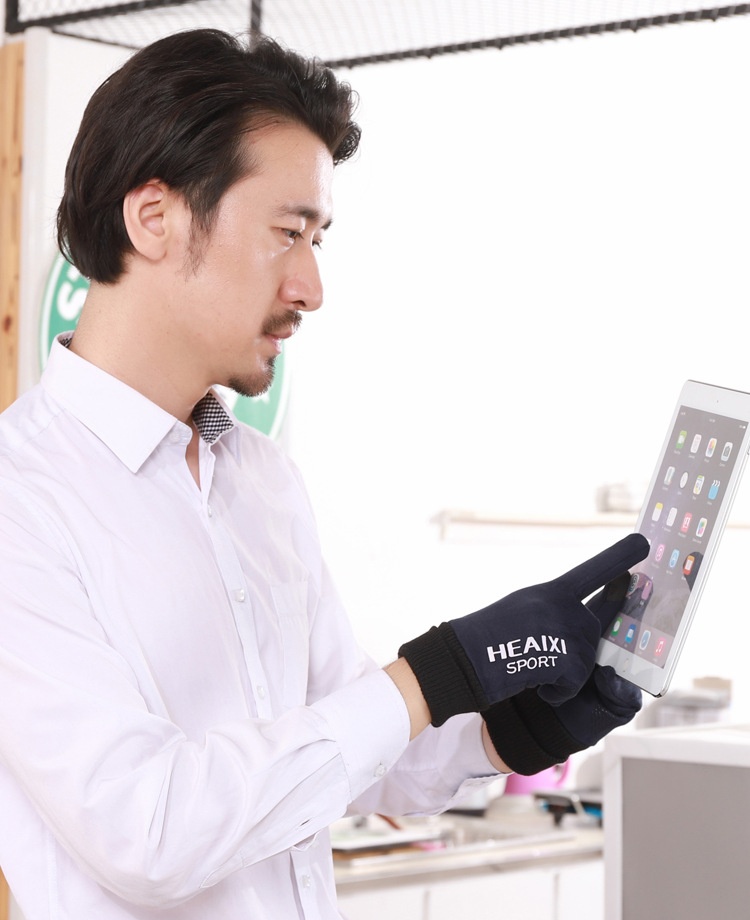 Guanti in pelle scamosciata Boy Boy per uomo e donna, per coppie, autunno inverno, caldi, foderati in pile, spessi, touchscreen, antiscivolo, per sport all'aria aperta_voghion.com