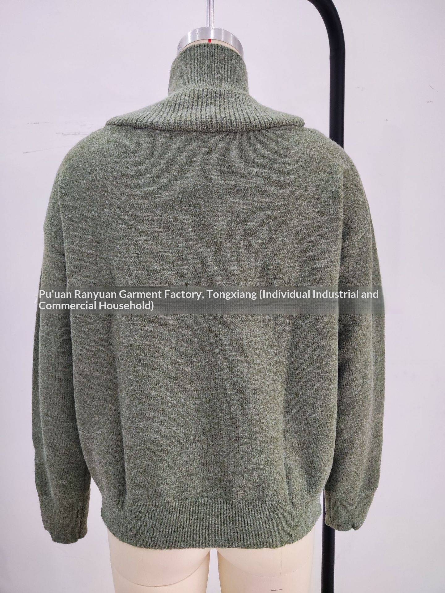 ChicShe ChicShe Autumn Winter Cross-Border European And American Women's Knitted Export Off-Shoulder Half Turtleneck Solid Color_voghion.com