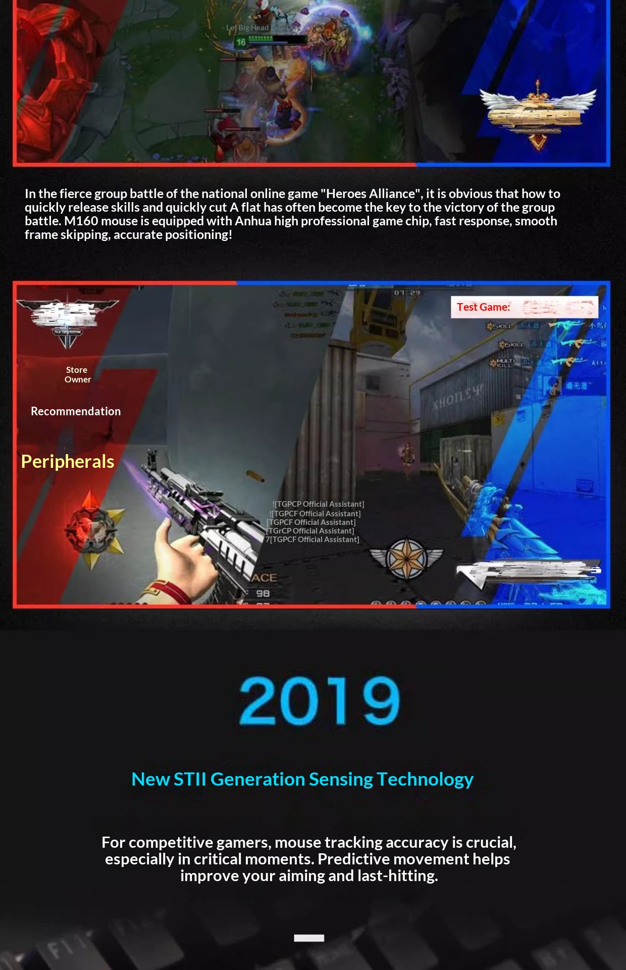 Digitex Digitex M160 Mouse cablato Tastiera luminosa RGB per laptop Desktop Universale Business Gaming Office Disponibile all'ingrosso_voghion.com