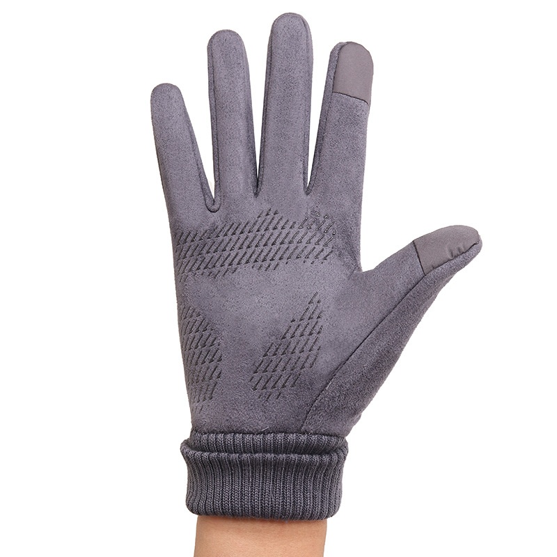 boy Boy Boy Warm Men Winter Suede Windproof Cold-Proof Touchscreen Fleece-Lined Thick Cycling Gloves For Women In Stock Cute_voghion.com