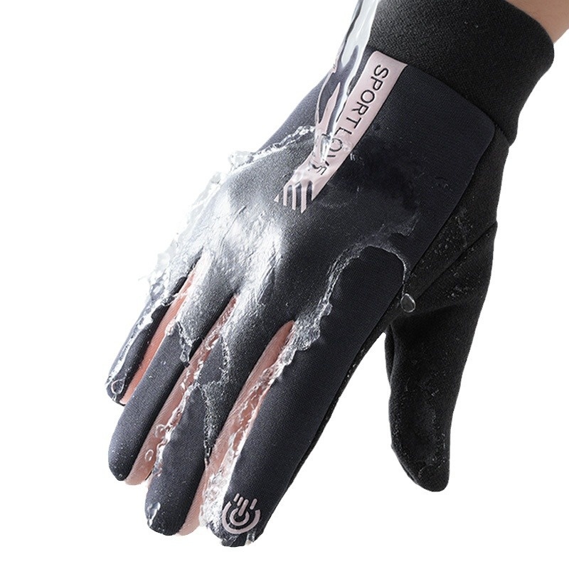 boy Boy Boy Warm Women's New Fleece-Lined Winter Water-Resistant Windproof Non-Slip Touchscreen Outdoor Sports Cycling Gloves_voghion.com