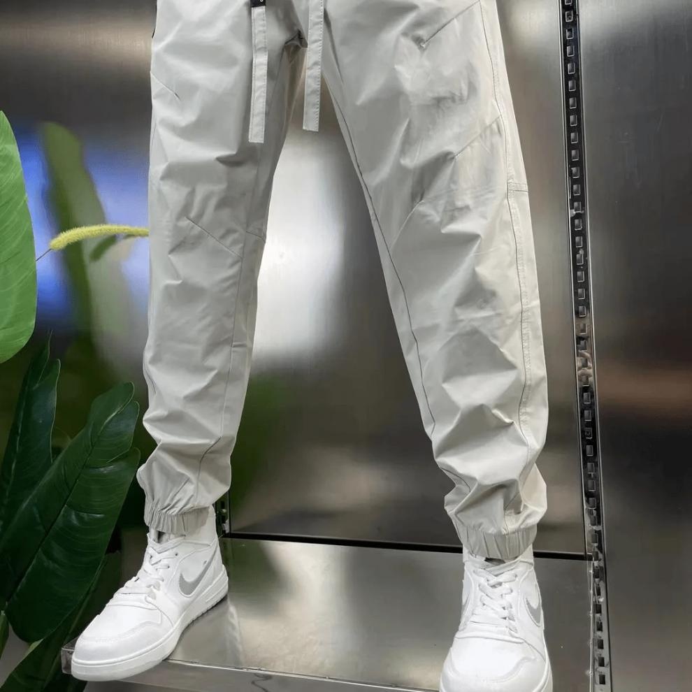 boy Spring And Autumn New Letter Embroidered Cargo Men's Casual Fashion Long Pants Versatile Comfortable Jogger Sweatpants_voghion.com
