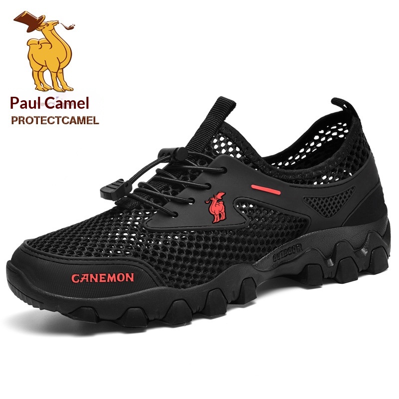 Chaussures de randonnée aquatiques d'été Zees pour hommes, en maille respirante, confortables et légères, idéales pour les voyages et le sport. Tendance et décontractées._voghion.com