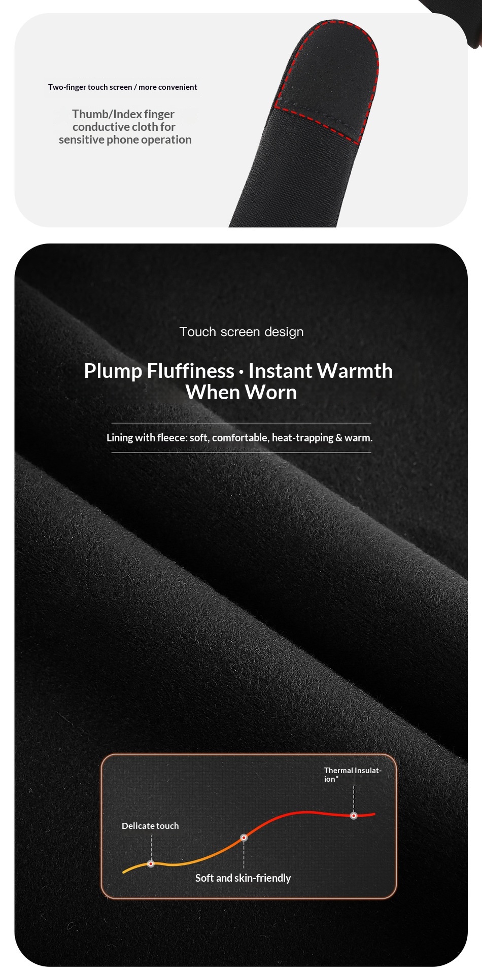 Guanti da corsa sottili autunno inverno da uomo, caldi, antiscivolo, in maglia, con touch screen, per ciclismo e donna_voghion.com