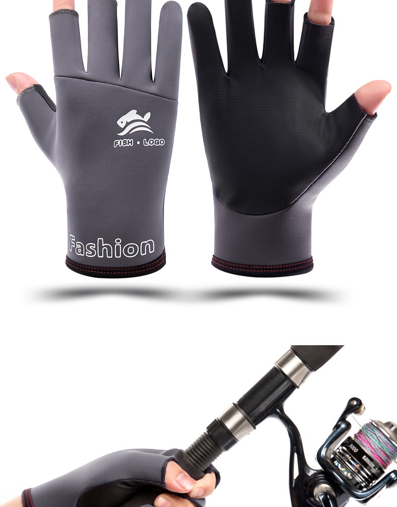 ragazzo Ragazzo Ragazzo 8920 Guanti da pesca a tre dita per uomo, invernali, caldi, antivento, antifreddo, impermeabili, con esche e mezze dita_voghion.com