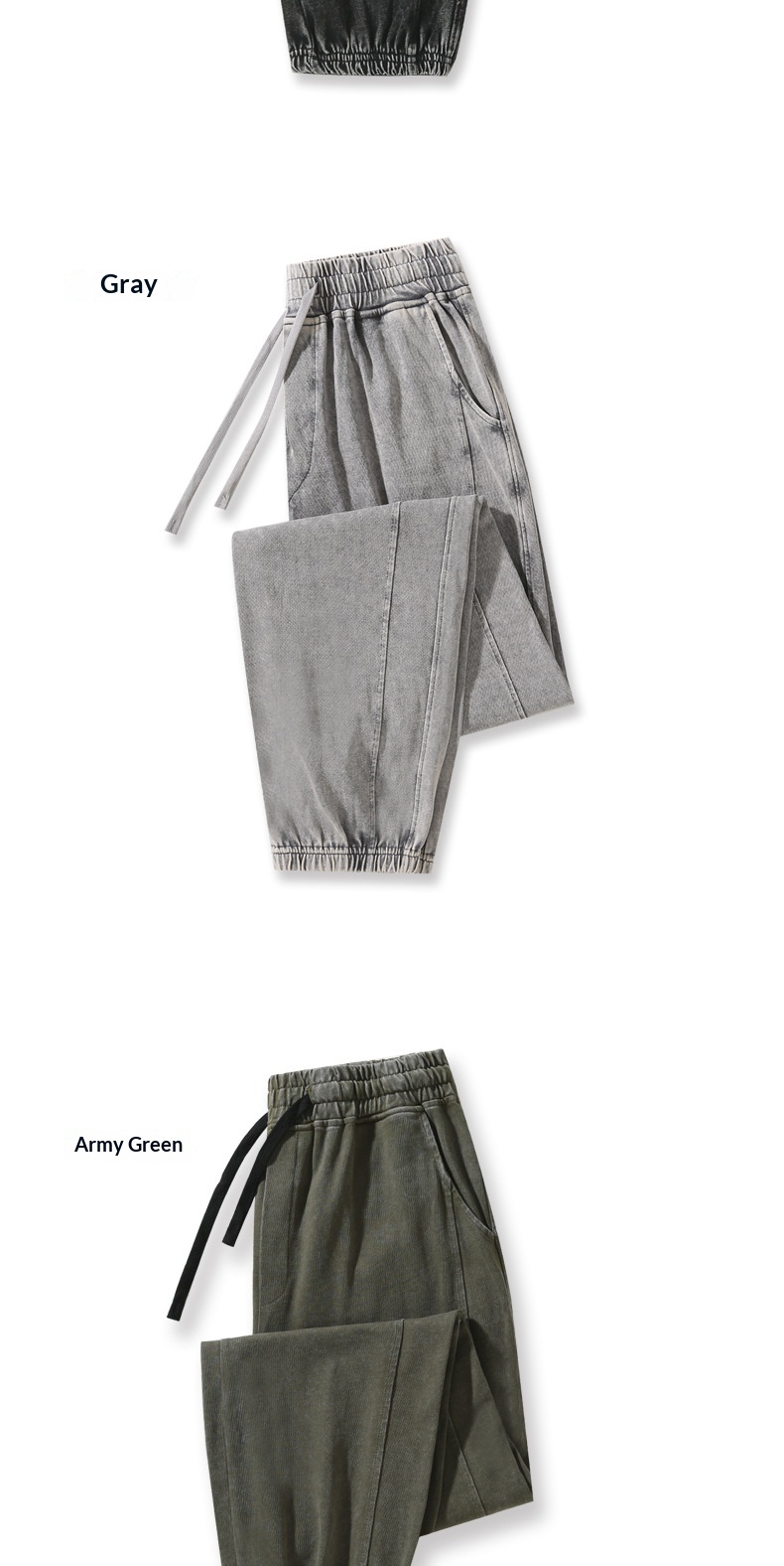 Pantaloni della tuta da jogging retrò americani in puro cotone doppio filato, per uomo, in stile vintage, primaverili e autunnali, lavabili in frontiera_voghion.com