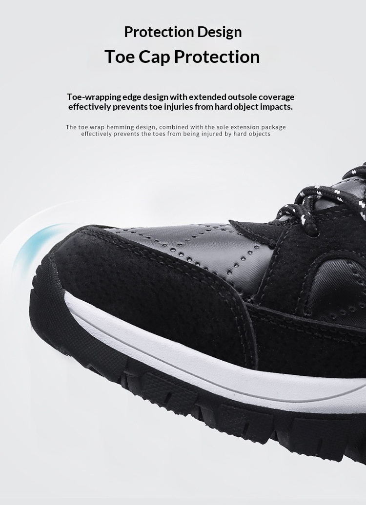 Bottes d'extérieur Zees avec doublure polaire pour femmes, chaussures de randonnée et de sport chaudes pour l'automne et l'hiver, bottes hautes imperméables en coton._voghion.com