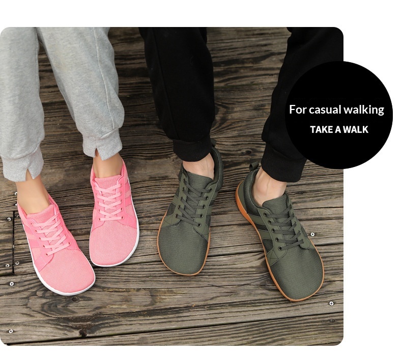 Zees Wide Toe Spring New Men And Women Comfortable Walking Breathable Soft Sole Couple Fly Knit Flat Foot Casual Sports Shoes_voghion.com