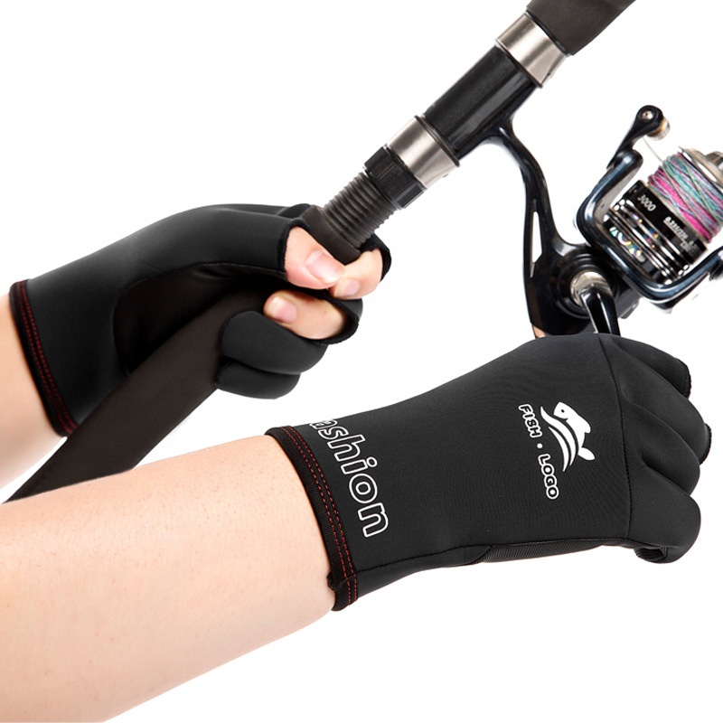 ragazzo Ragazzo Ragazzo 8920 Guanti da pesca a tre dita per uomo, invernali, caldi, antivento, antifreddo, impermeabili, con esche e mezze dita_voghion.com