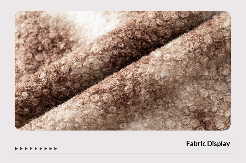 ChicShe ChicShe Fuzzy Rain European And American Cross-Border Fur Collar Pullover Color-Block Leopard Print Knitted Cape For Women_voghion.com