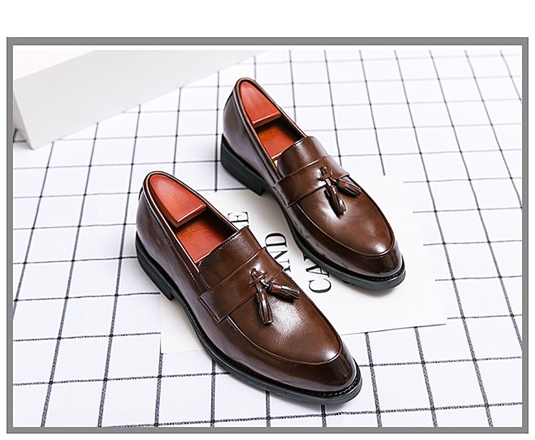 Voyage Voyage Slip-On Fashion Lazy Loafers Spring And Autumn New Tassel Pointed Toe Leather Personality Polished Casual Low-Top Shoes_voghion.com