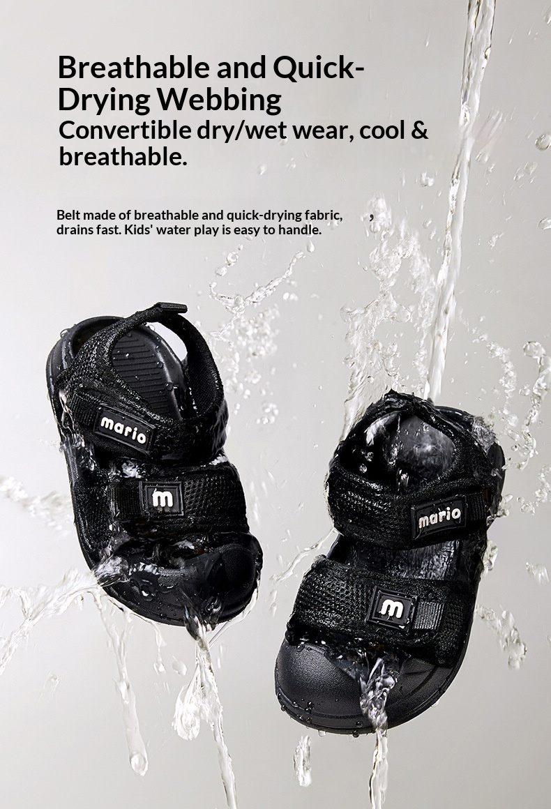 Happy Mary Children's Girls 2025 New Summer Baby Toddler Shoes Boys Closed-Toe Beach Sandals For Outdoor Wear_voghion.com