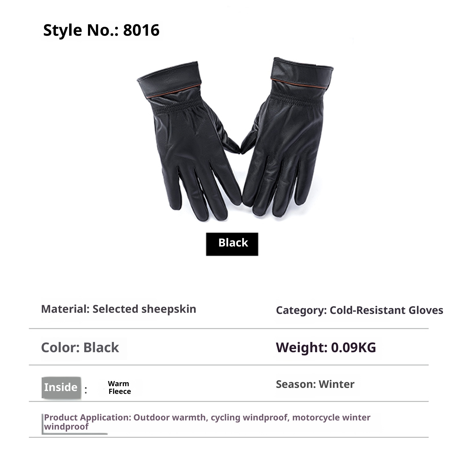 boy Boy Boy For Women And Men Winter Korean Solid Color Pattern Warm Fleece Thickened Waterproof Cold-Proof Fingered Cycling Ski_voghion.com