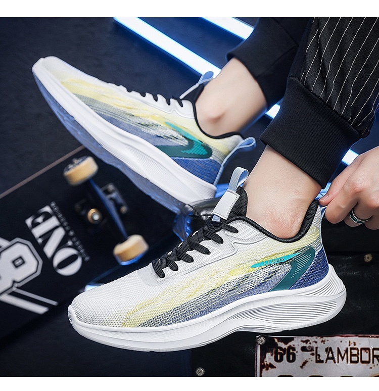 Zees Otoño Invierno Talla Grande 50 Running Deportes Hombres Comercio Exterior Rebote Fitness Absorción de Impactos Zapatos Casuales Jinjiang_voghion.com