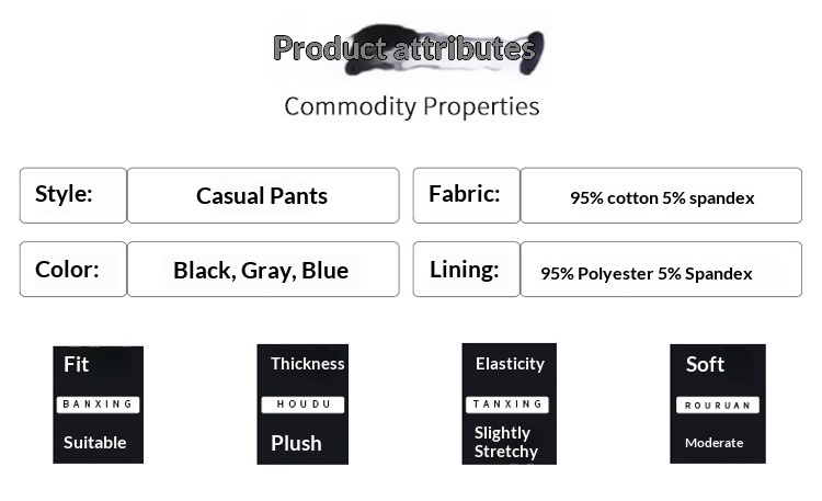 Pantaloni sportivi casual da uomo in puro cotone, nuovi pantaloni della tuta larghi e dritti, taglie forti, primavera e autunno 2025_voghion.com
