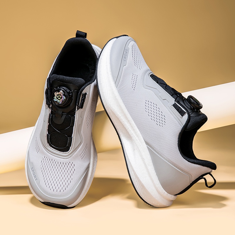 Zees 2025 Neue schwarze Herren-Zehenkappen-Sneaker, Schuhe mit breitem Leisten, weiche Sohle für Herren_voghion.com