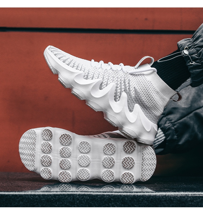 Zees Cross-Border Sommer-Textil-High-Top Herren-Freizeitsocke 2025 Neue trendige Mesh-Herrenschuhe_voghion.com