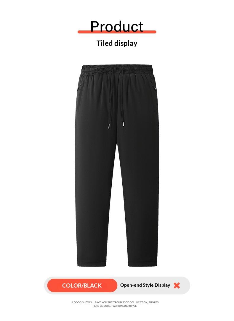 Pantaloni da jogging sportivi lunghi da uomo, spessi e caldi, foderati in pile, nuovi, autunnali e invernali, in cotone_voghion.com