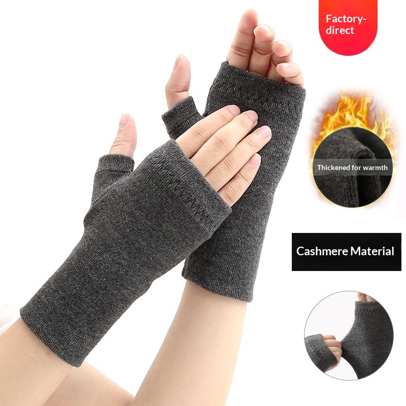 ragazzo Ragazzo Ragazzo Vendita diretta Guanti in pile di lana per donna Inverno Caldo Senza dita Mezze dita Uomini Studenti Scrittura Coppie Protezione dal freddo_voghion.com