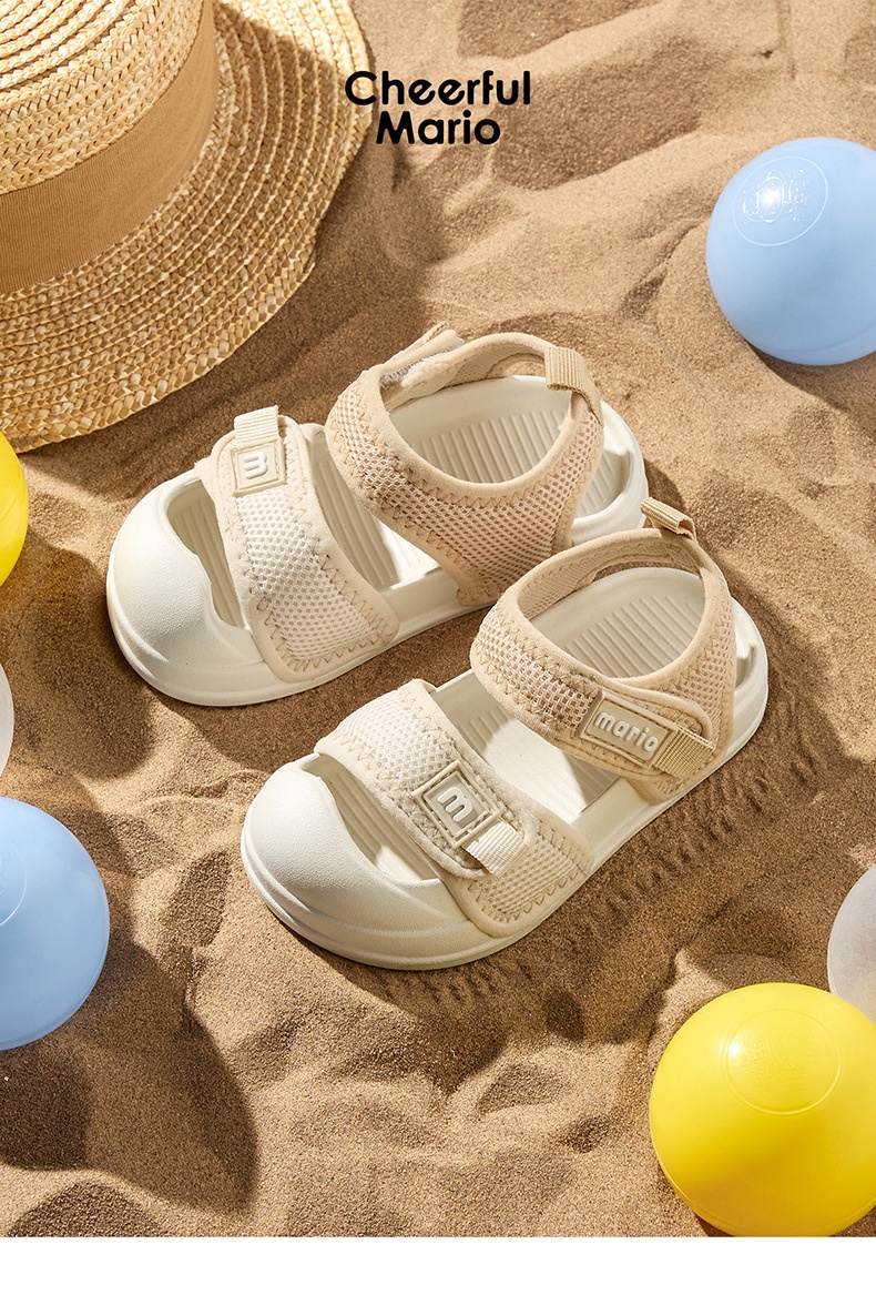 Happy Mary Children's Girls 2025 New Summer Baby Toddler Shoes Boys Closed-Toe Beach Sandals For Outdoor Wear_voghion.com