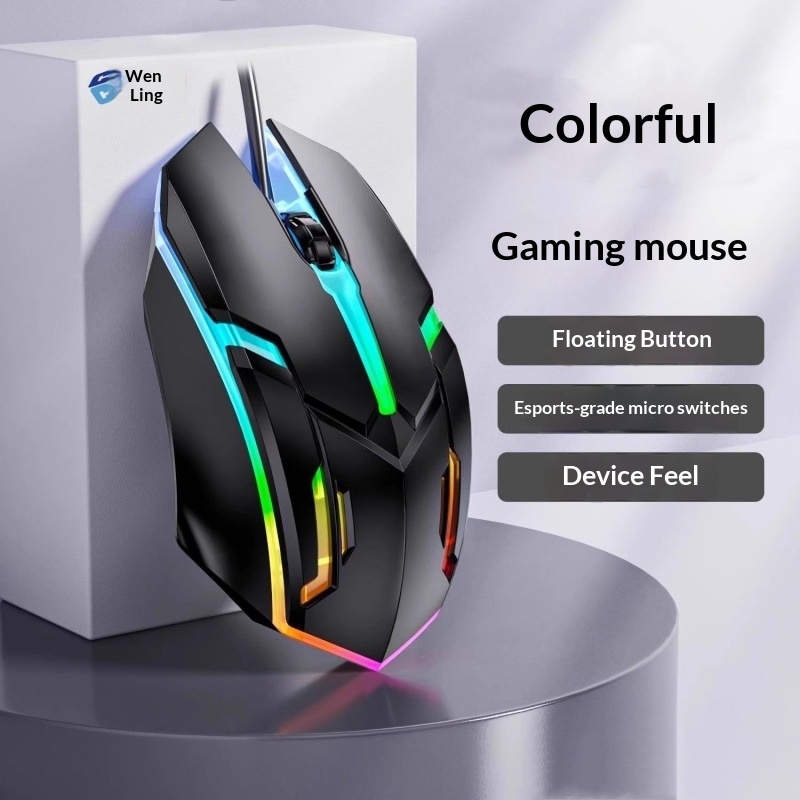 Digitex Digitex Glowing Gaming Wired E-sports Computer USB Adatto per laptop Dell da uomo e da donna Mouse Corpo umano_voghion.com