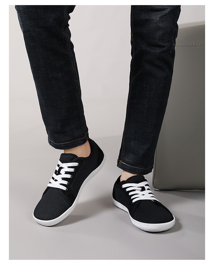 Zees Herren Barfußschuhe mit breiter Leiste, große Größen, flache Null-Sprengung, Sport- und Indoor-Fitnessschuhe_voghion.com