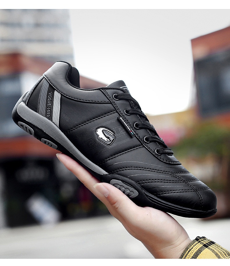 Zees Summer Casual Sports Men's Fashion Lightweight Breathable Golf White Shoes Large Size Rubber Sole Soft Leather Surface_voghion.com