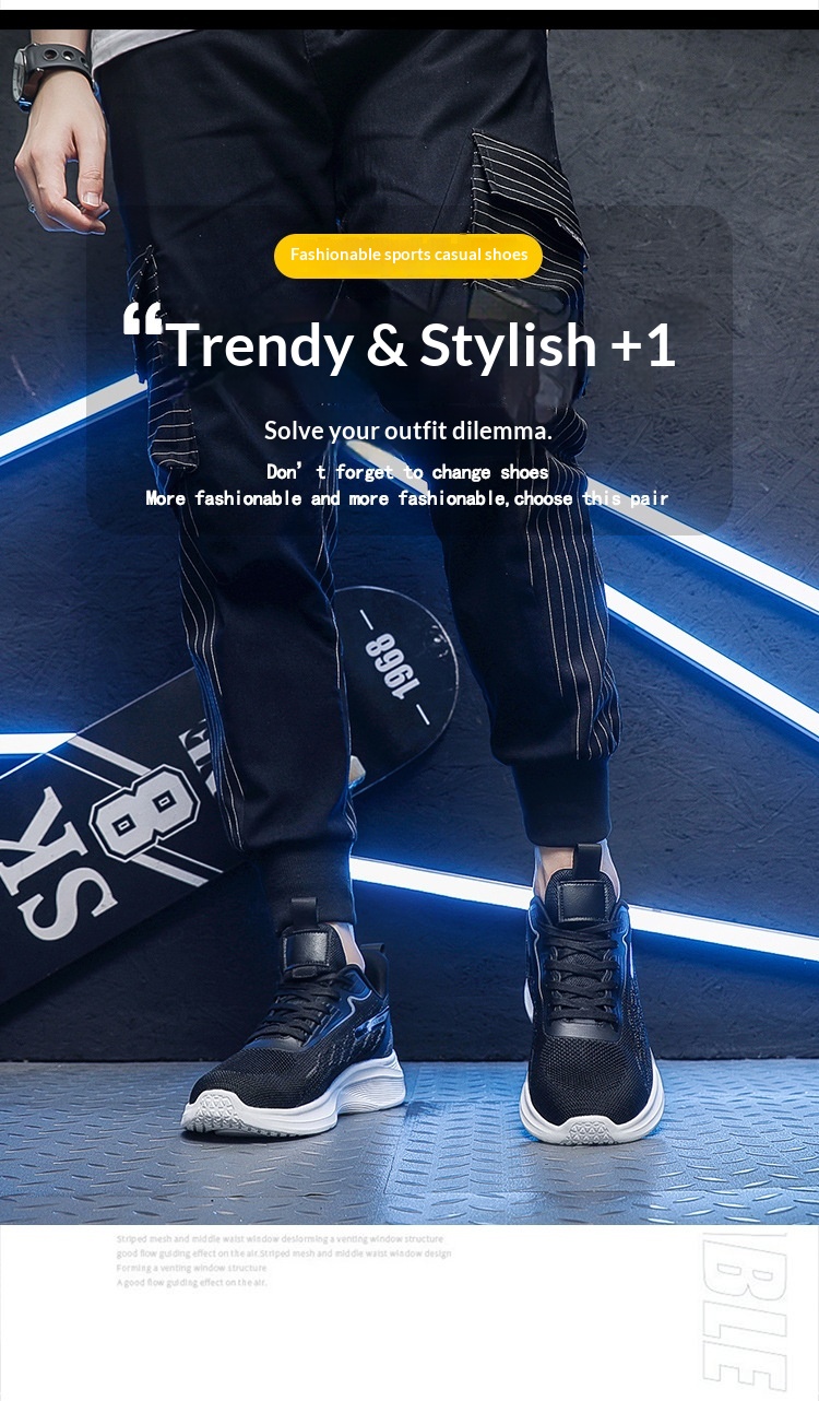 Zees Otoño Invierno Talla Grande 50 Running Deportes Hombres Comercio Exterior Rebote Fitness Absorción de Impactos Zapatos Casuales Jinjiang_voghion.com