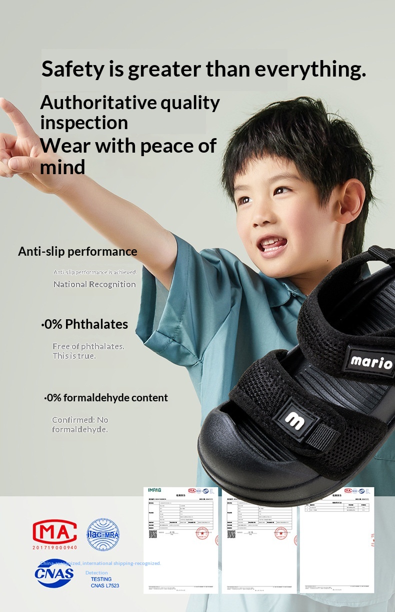 Happy Mary Children's Girls 2025 New Summer Baby Toddler Shoes Boys Closed-Toe Beach Sandals For Outdoor Wear_voghion.com