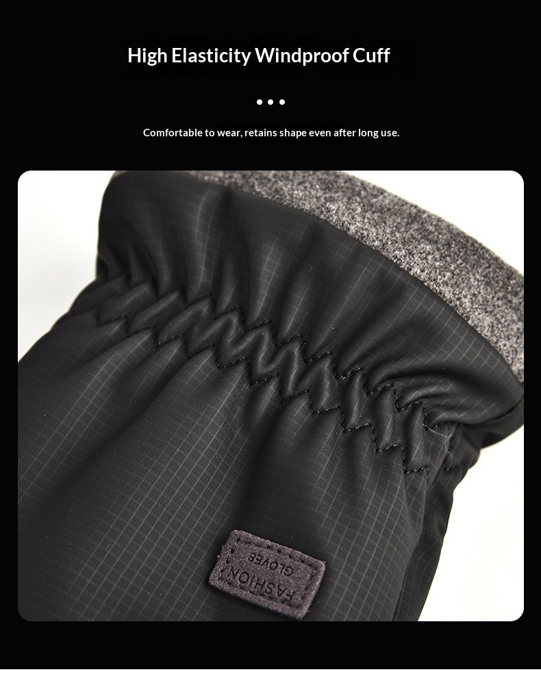 boy Boy Boy Winter Warm Thickened And Fleece-Lined Men's Cycling Running Windproof Water-Resistant Touchscreen Gloves Outdoor Sports_voghion.com