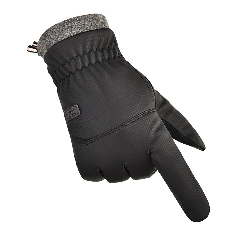 boy Boy Boy Winter Warm Thickened And Fleece-Lined Men's Cycling Running Windproof Water-Resistant Touchscreen Gloves Outdoor Sports_voghion.com