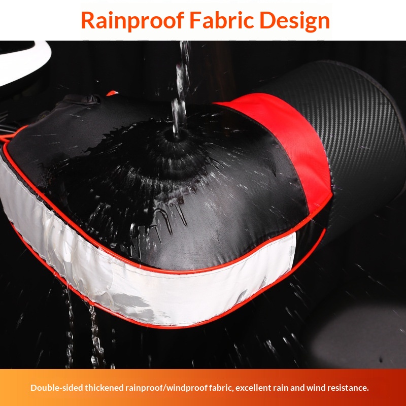 Coprimanubrio antivento caldo per ragazzo, ragazzo, paramani per triciclo, bici elettrica, moto, copertura impermeabile spessa per l'inverno_voghion.com