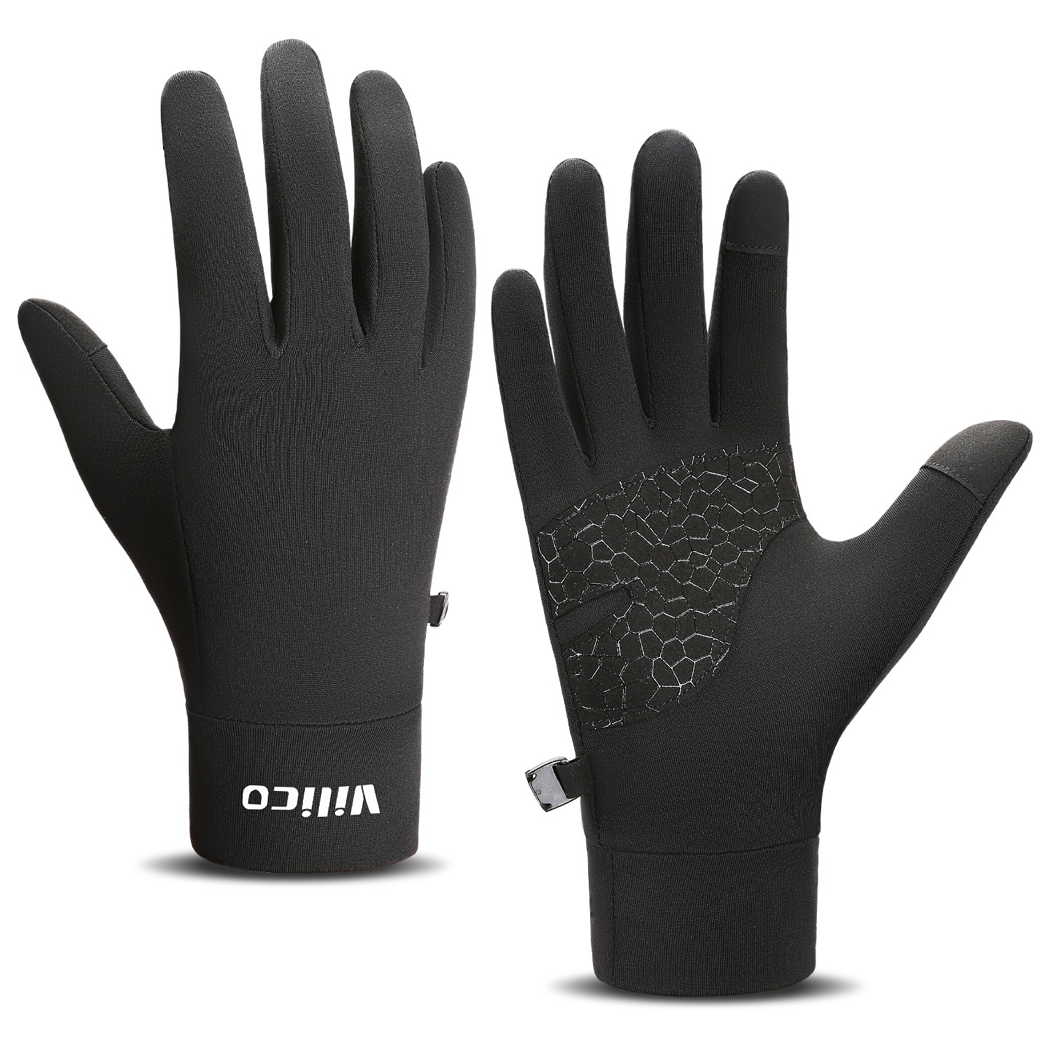 Guanti da corsa sottili autunno inverno da uomo, caldi, antiscivolo, in maglia, con touch screen, per ciclismo e donna_voghion.com