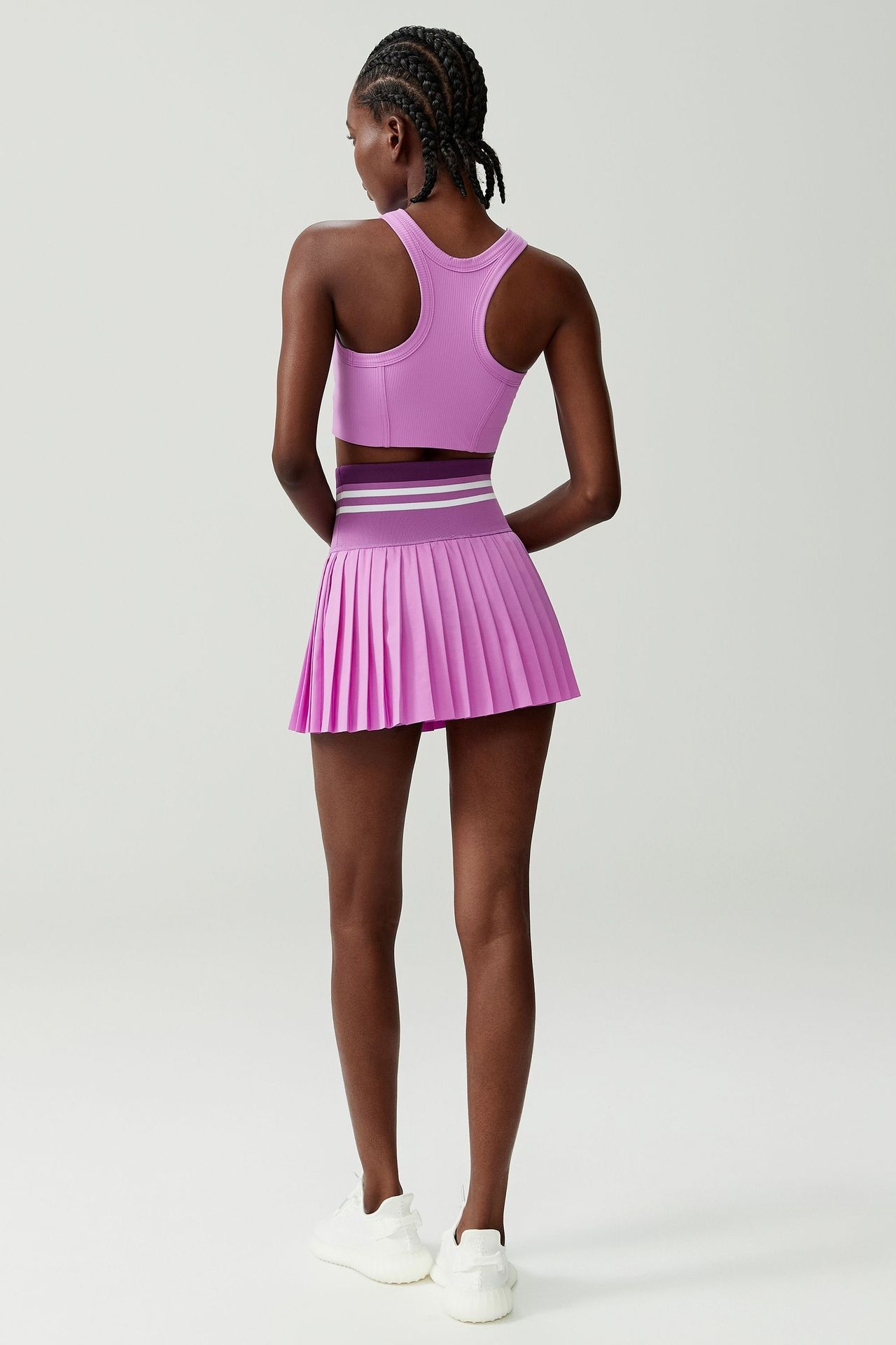 ChicShe ChicShe ChicShe Ensemble de vêtements de sport, fitness et yoga transfrontaliers pour femmes, grande taille, séchage rapide, deux pièces, badminton et tennis_voghion.com