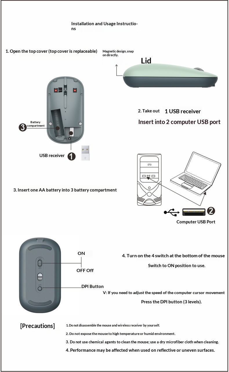 Digitex Digitex Wireless Mouse 11.5S MateBook Laptop 14 Computer Mate Tablet Pad Bluetooth Air Compatible With Others_voghion.com