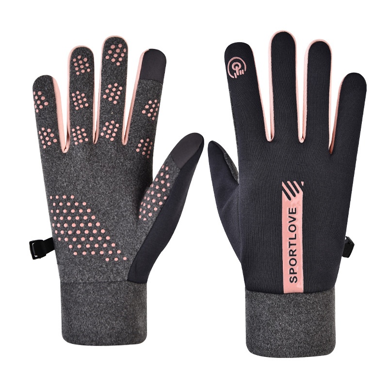 boy Boy Boy Winter Warm Anti-Slip Touchscreen Gloves For Men And Women, Fleece-Lined, Outdoor Sports, Skiing, Waterproof, Motorcycle_voghion.com